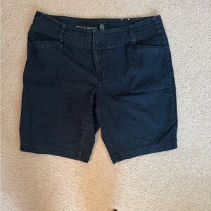 Woman Within Blue Jean Shorts Classic Cut